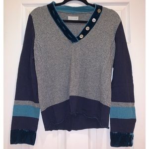 Vintage Color Block Sweater